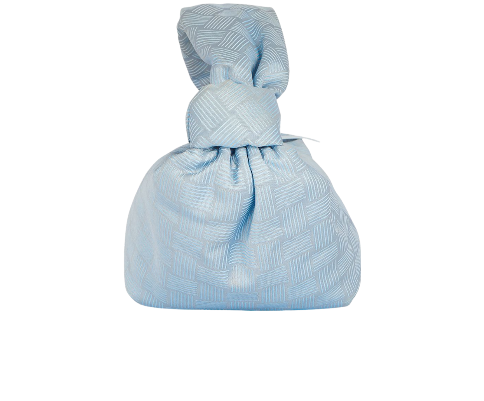 Jacquard Mini Double Knot Bag, &pound;250, Handbags, Blue, Fabric, Side view